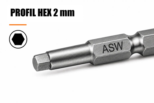 BIT IMBUSOWY WEKADOR HEX 2 × 50 MM – CHWYT 1/4″ PROFESSIONAL 2