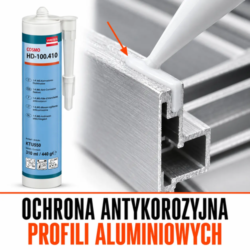 Ochrona antykorozyjna profili aluminiowych – COSMO HD-100.410