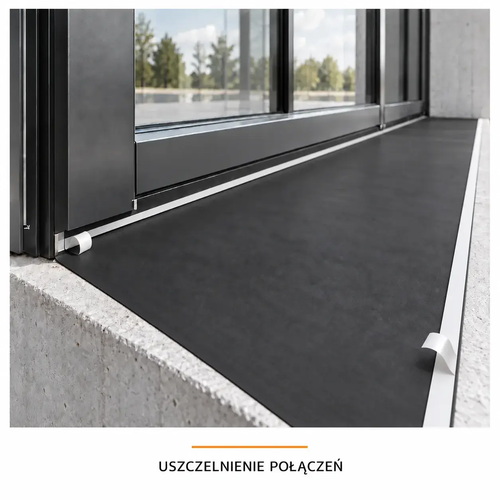FARTUCH EPDM Z DWOMA PASKAMI BUTYLU 15mm 0,75 x 100mm x 20 mb