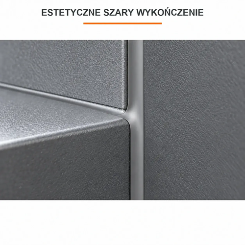 Zbliżenie estetycznie wygładzonej szarej spoiny PAMAR PU50