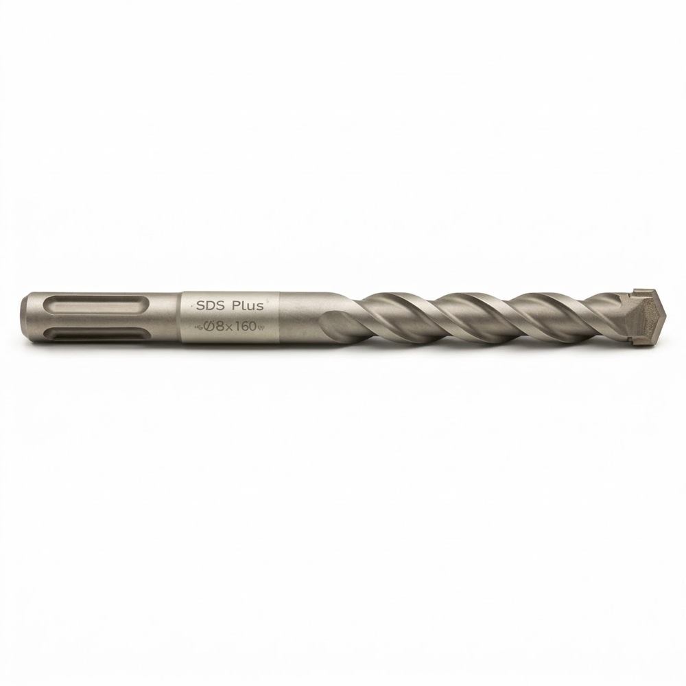 WIERTŁO UDAROWE 2-OSTRZOWE SDS-PLUS Z2 4X160/100 MM DO BETONU 1