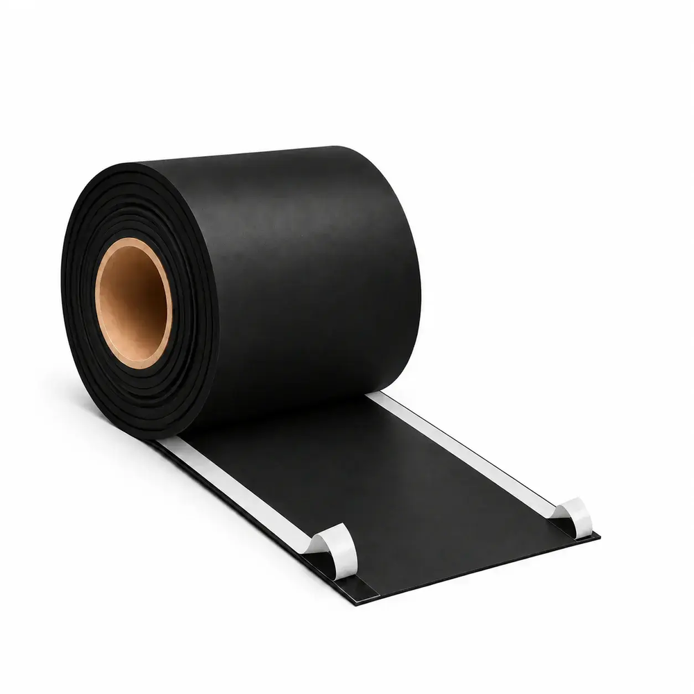 Fartuch EPDM 0,75 × 350 mm × 20 m z dwoma paskami butylu 15 mm