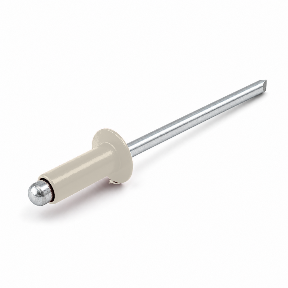 NIT ZRYWALNY DIN 7337 ŁEB PŁASKI 4,0X8 ALUMINIOWO-STALOWY RAL 9001 1