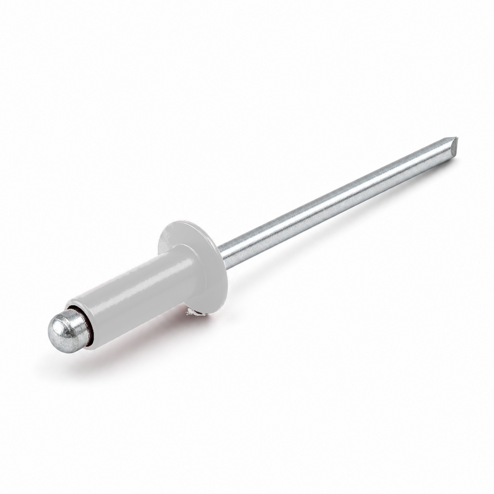 NIT ZRYWALNY DIN 7337 ŁEB PŁASKI 4,0X8 ALUMINIOWO-STALOWY RAL 9016 1