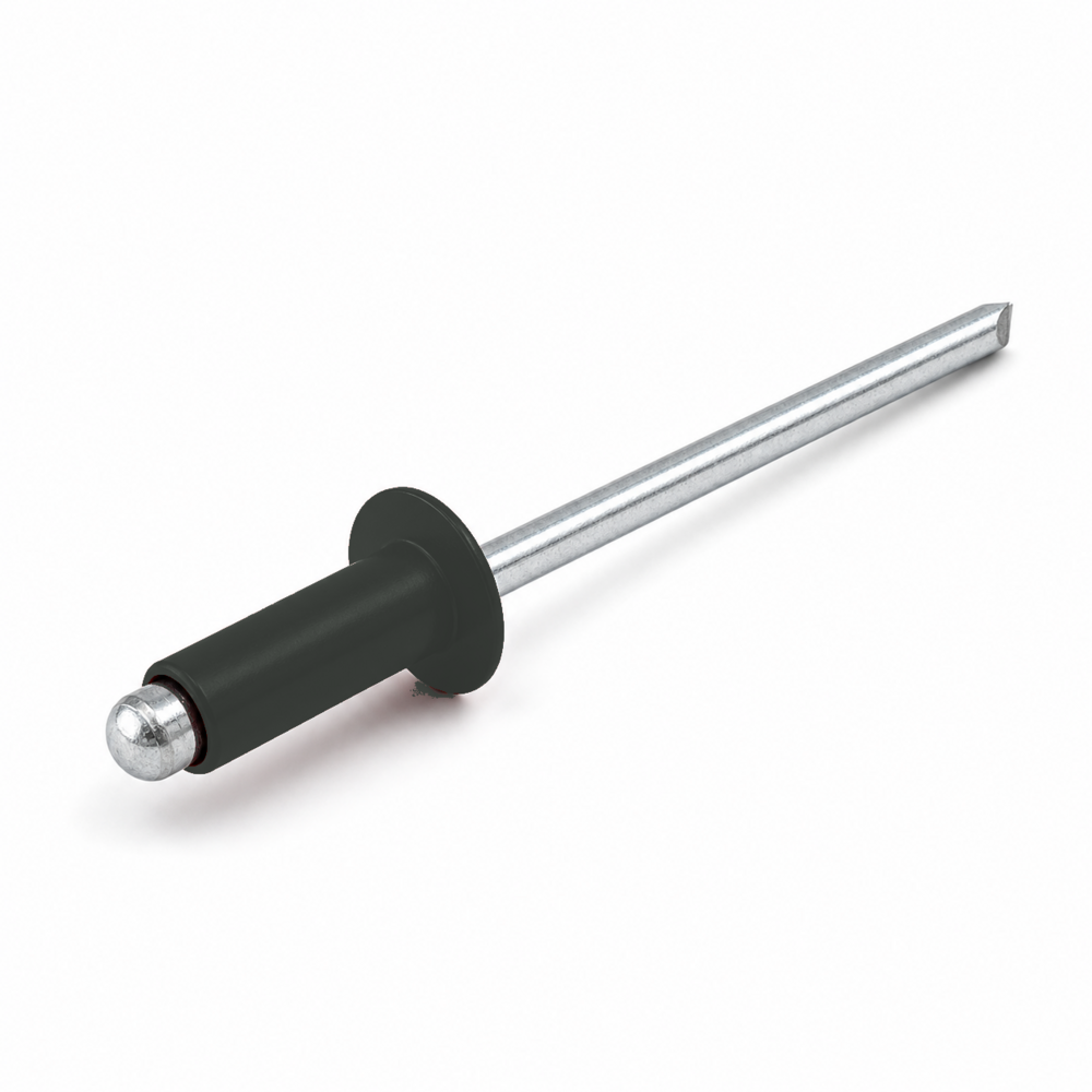 NIT ZRYWALNY DIN 7337 ŁEB PŁASKI 3,2X8 ALUMINIOWO-STALOWY RAL 7012 1