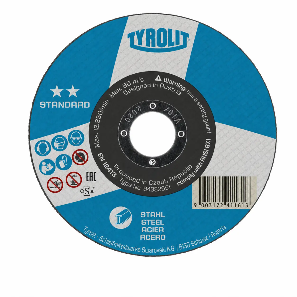 TARCZA DO CIĘCIA STANDARD 2W1 125 x 1,6 x 22,23 1