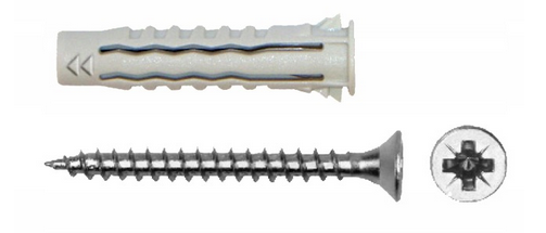 KOŁEK ROZPOROWY 8X50 Z WKRĘTEM 5,0x70 1