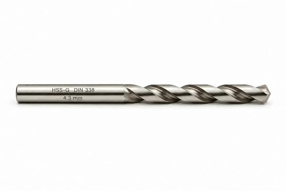 WIERTŁO SZLIFOWANE HSS-G DIN 338 FI. 4,3 MM DO METALU 1