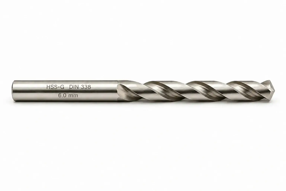 WIERTŁO SZLIFOWANE HSS-G DIN 338 FI. 6,0 MM DO METALU 1
