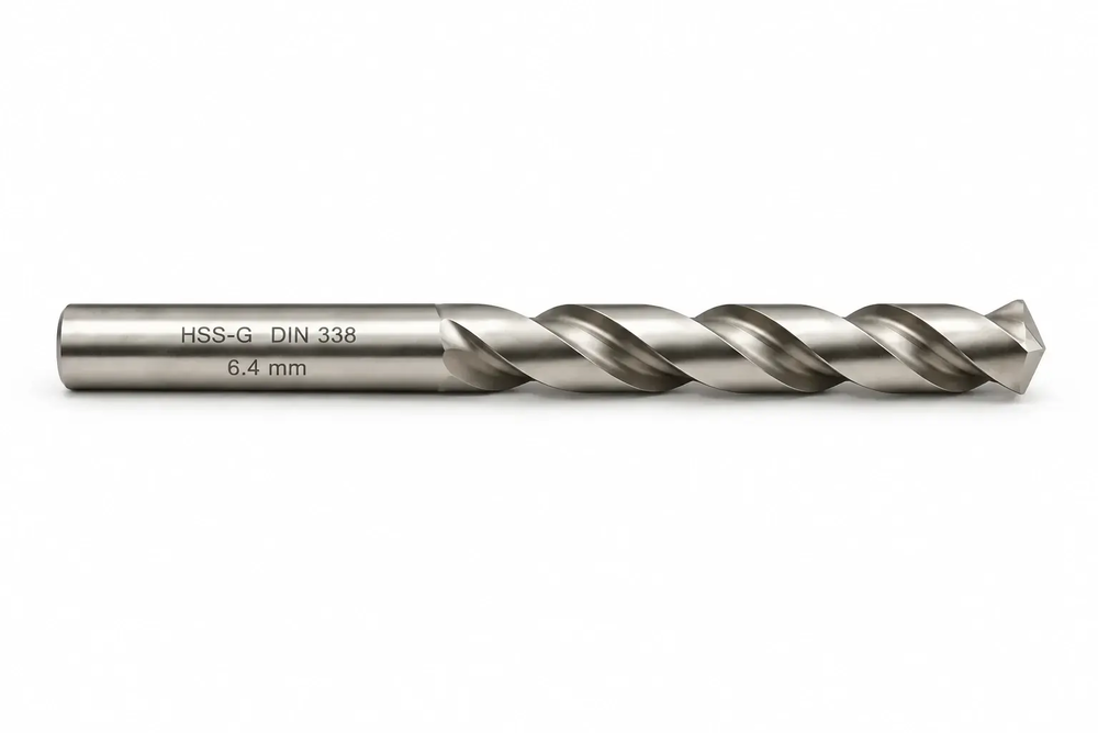 WIERTŁO SZLIFOWANE HSS-G DIN 338 FI. 6,4 MM DO METALU 1