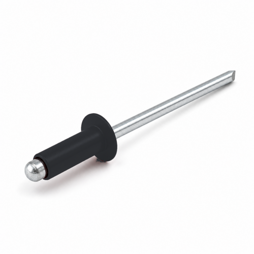 NIT ZRYWALNY DIN 7337 ŁEB PŁASKI 4,0X10 ALUMINIOWO-STALOWY RAL 7024 1