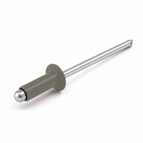 NIT ZRYWALNY DIN 7337 ŁEB PŁASKI 3,2X8 ALUMINIOWO-STALOWY RAL 7038 1