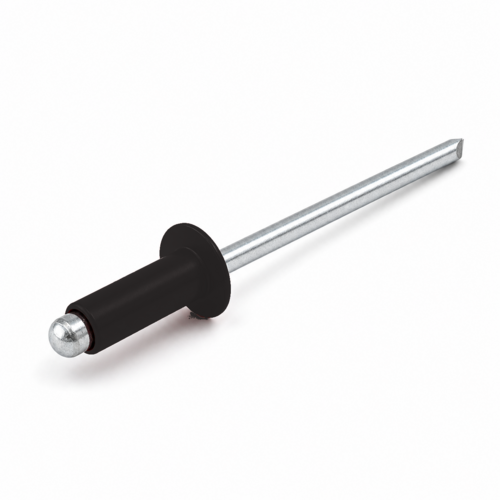 NIT ZRYWALNY DIN 7337 ŁEB PŁASKI 3,2X8 ALUMINIOWO-STALOWY RAL 8019 1