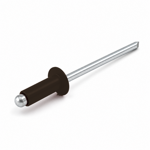 NIT ZRYWALNY DIN 7337 ŁEB PŁASKI 3,2X8 ALUMINIOWO-STALOWY RAL 8014 1