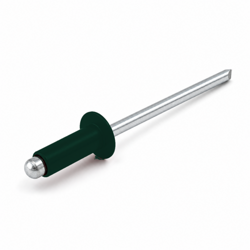 NIT ZRYWALNY DIN 7337 ŁEB PŁASKI 3,2X8 ALUMINIOWO-STALOWY RAL 6005 1