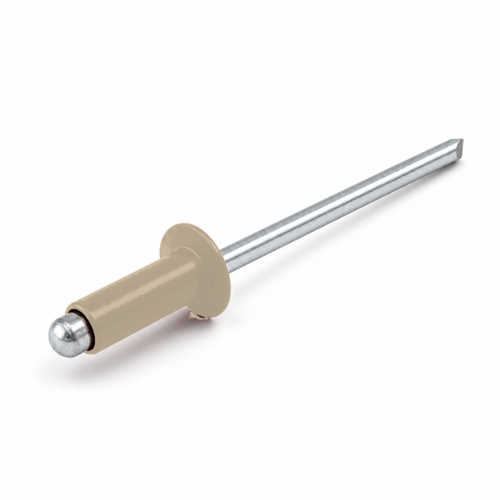 NIT ZRYWALNY DIN 7337 ŁEB PŁASKI 3,2X8 ALUMINIOWO-STALOWY RAL 1015 1