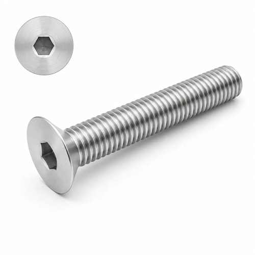 ŚRUBA IMBUSOWA STOŻKOWA DIN 7991 M20X40 STAL NIERDZEWNA A2 1