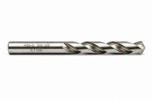 WIERTŁO SZLIFOWANE HSS-G DIN 338 FI. 5,1 MM DO METALU 1