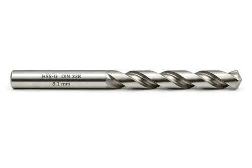 WIERTŁO SZLIFOWANE HSS-G DIN 338 FI. 8,1 MM DO METALU 1
